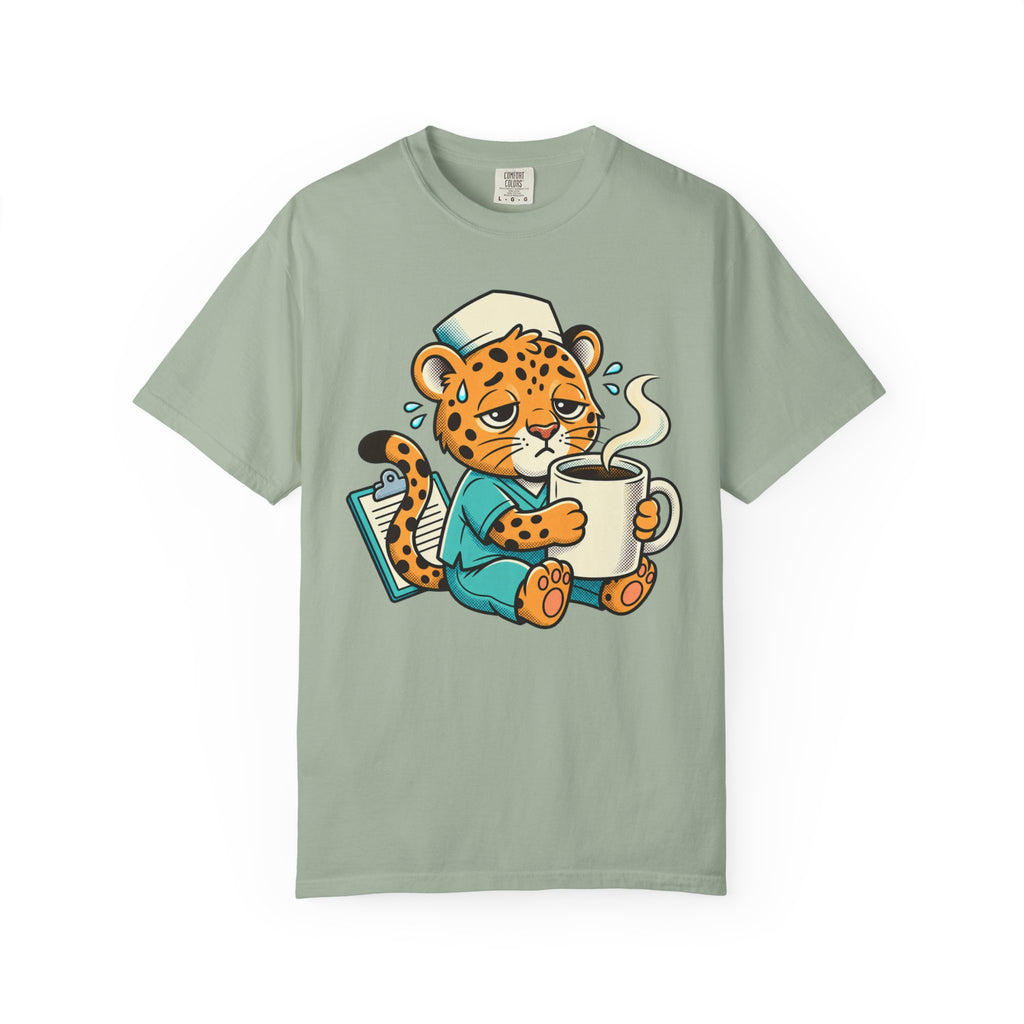 Sleepy Leopard Nurse T-Shirt