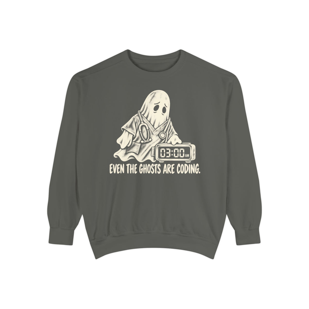 Even The Ghosts Are Coding Sweatshirt