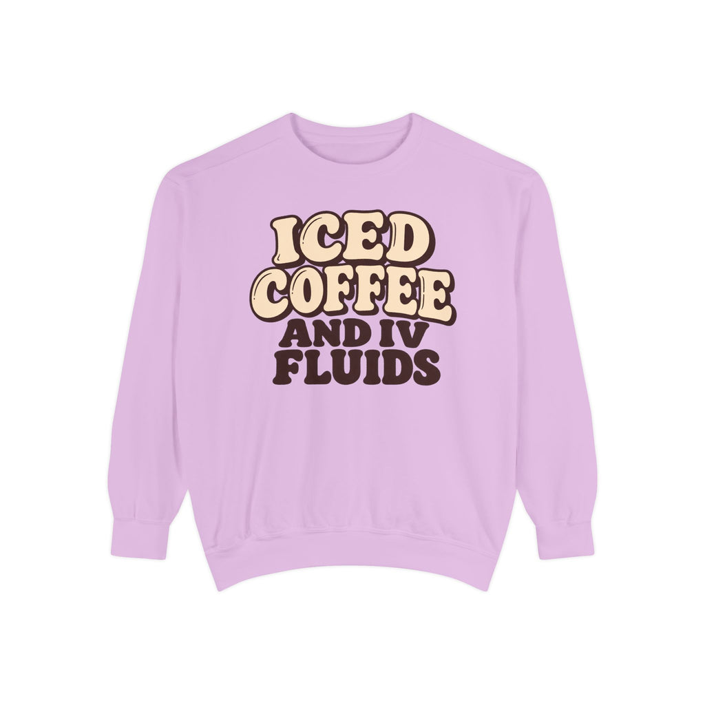 Iced Coffee And IV Fluids Sweatshirt