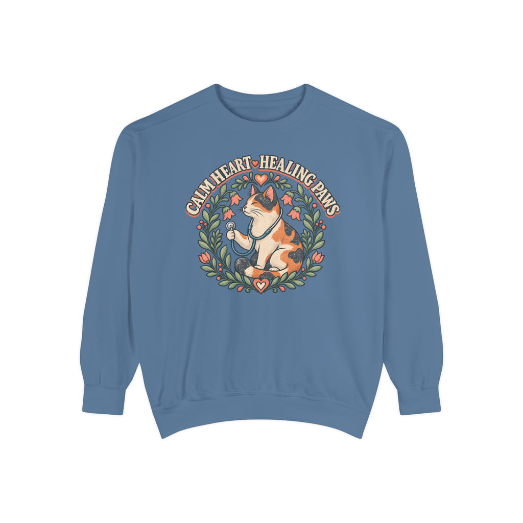 Calm Heart Healing Paws Sweatshirt