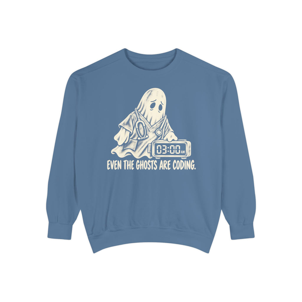 Even The Ghosts Are Coding Sweatshirt