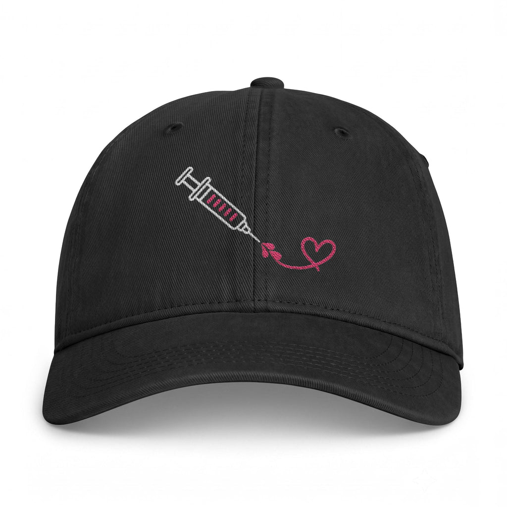 Flowing Heart Embroidered Hat