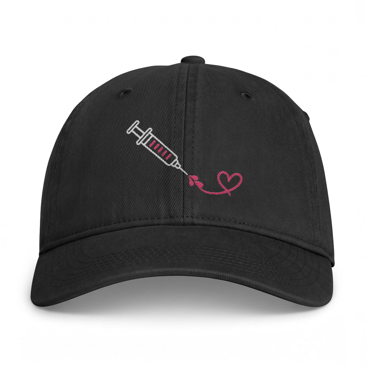 Flowing Heart Embroidered Hat
