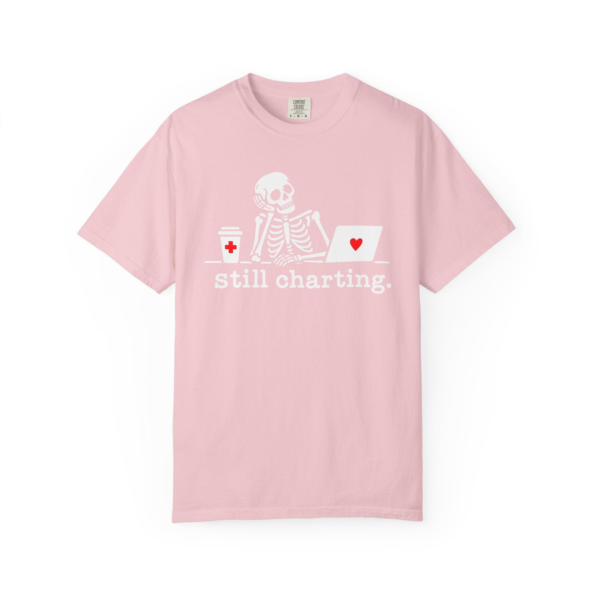 Still Charting Nurse Skeleton T-Shirt