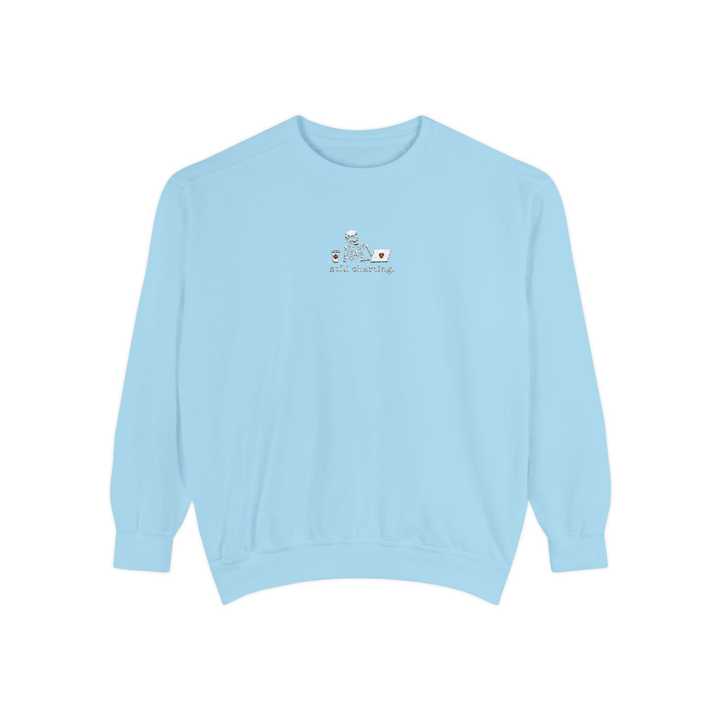 Still Charting Nurse Skeleton Sweatshirt Embroidered Sweatshirt
