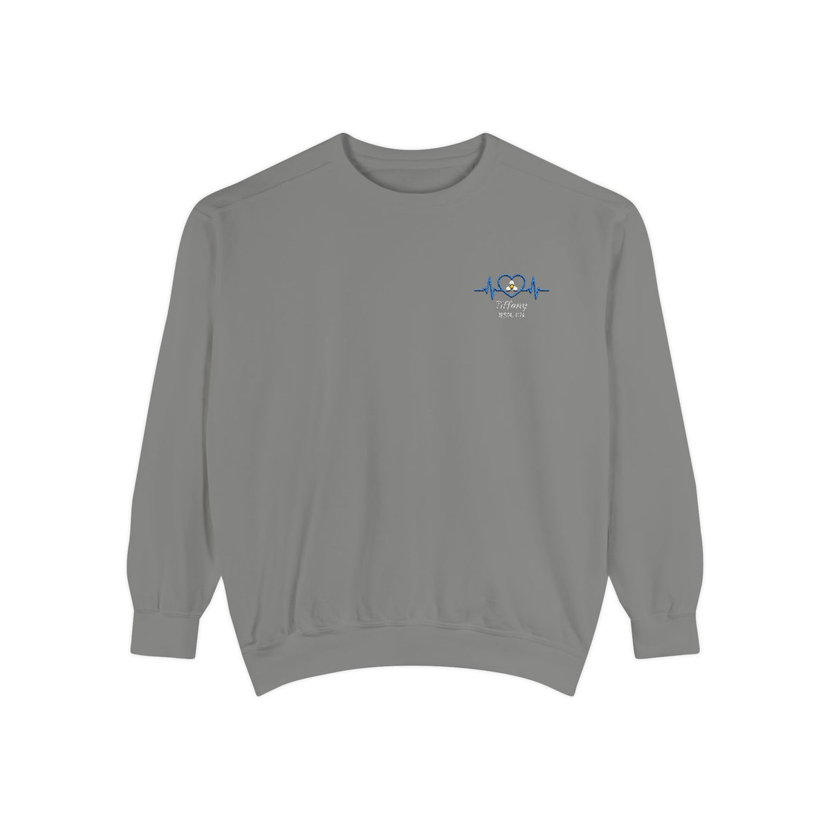Heartbeat Bloom Personalizable Embroidered Sweatshirt