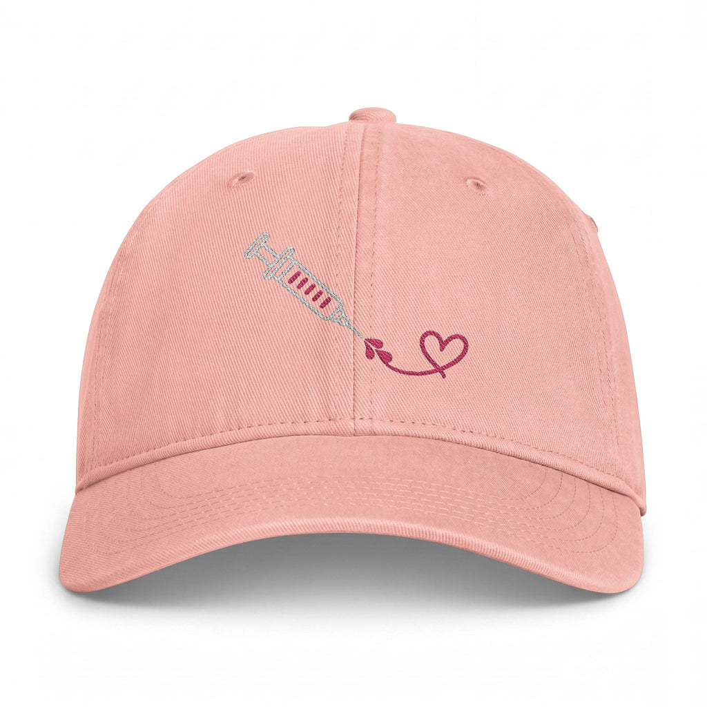 Flowing Heart Embroidered Hat