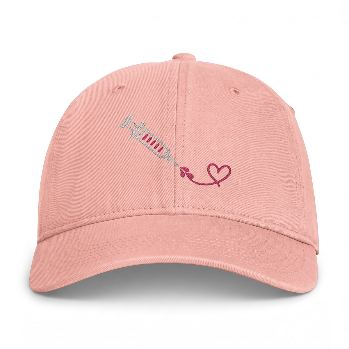 Flowing Heart Embroidered Hat