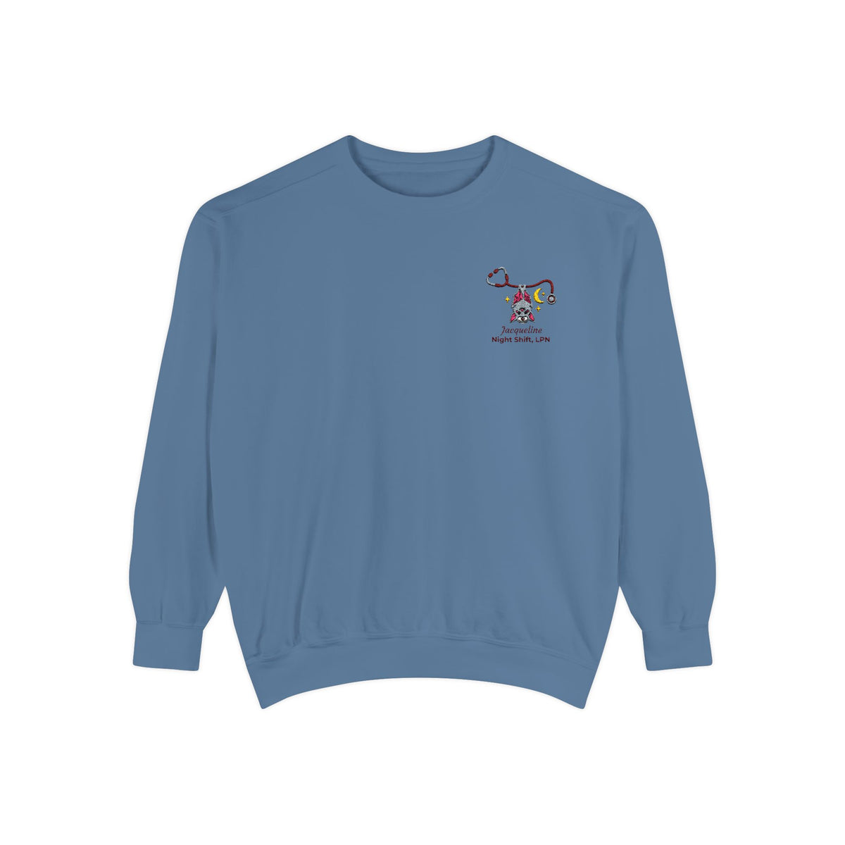 Bat Nurse Personalizable Embroidered Sweatshirt