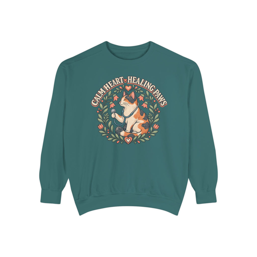 Calm Heart Healing Paws Sweatshirt
