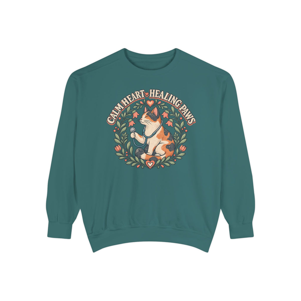 Calm Heart Healing Paws Sweatshirt