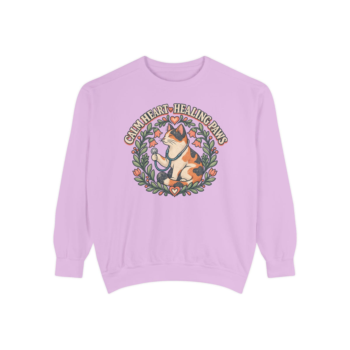 Calm Heart Healing Paws Sweatshirt