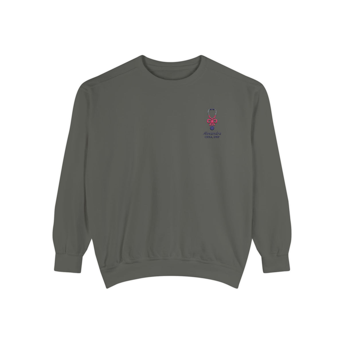 Tied to Care Personalizable Embroidered Sweatshirt