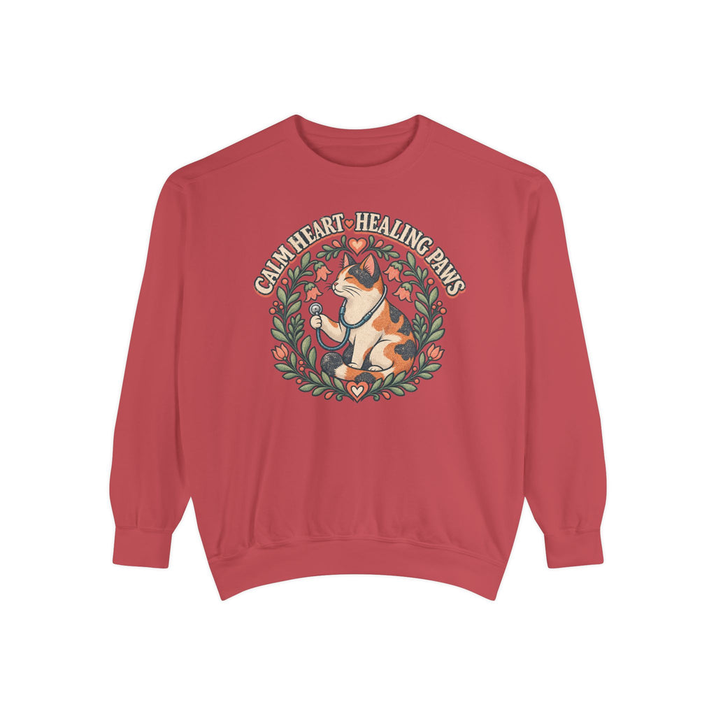 Calm Heart Healing Paws Sweatshirt