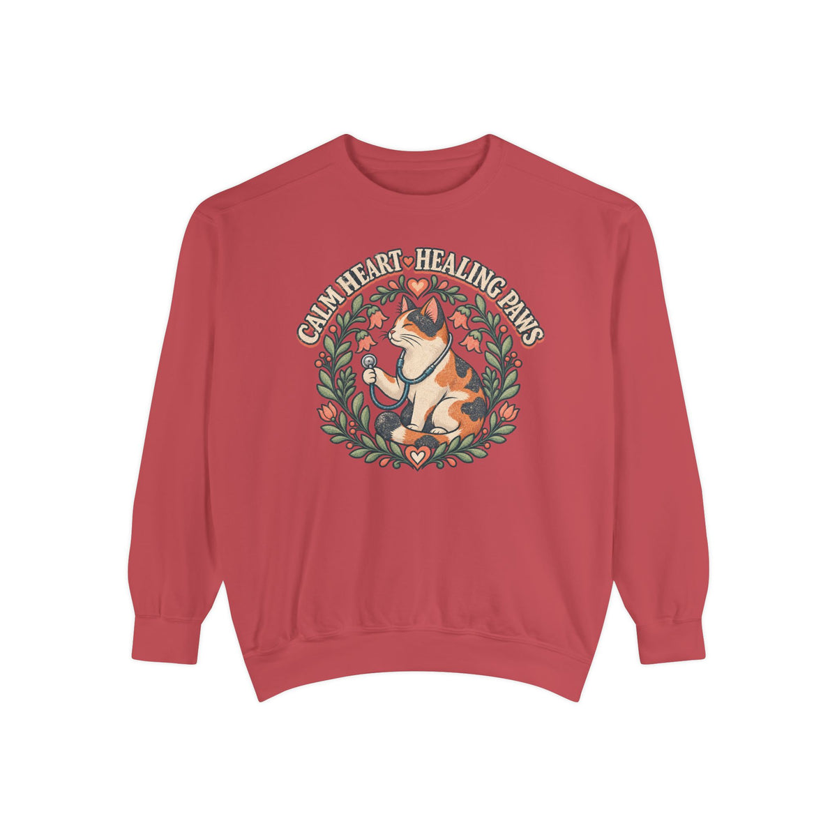 Calm Heart Healing Paws Sweatshirt