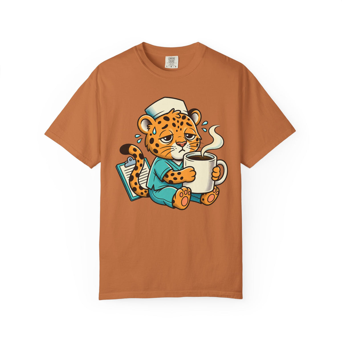 Sleepy Leopard Nurse T-Shirt
