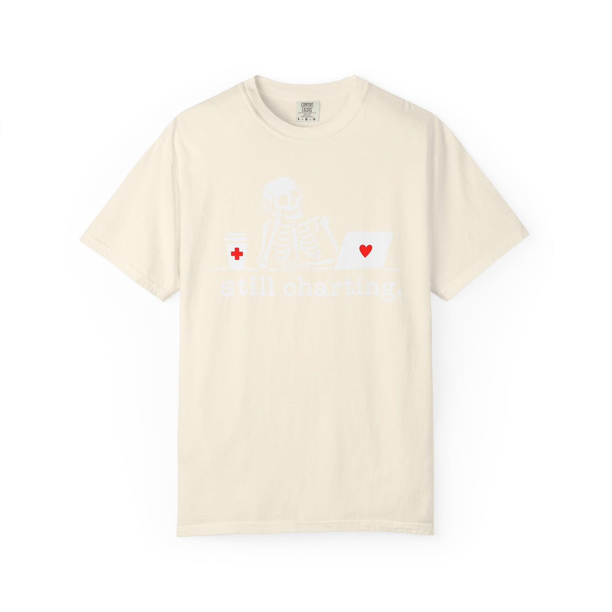 Still Charting Nurse Skeleton T-Shirt