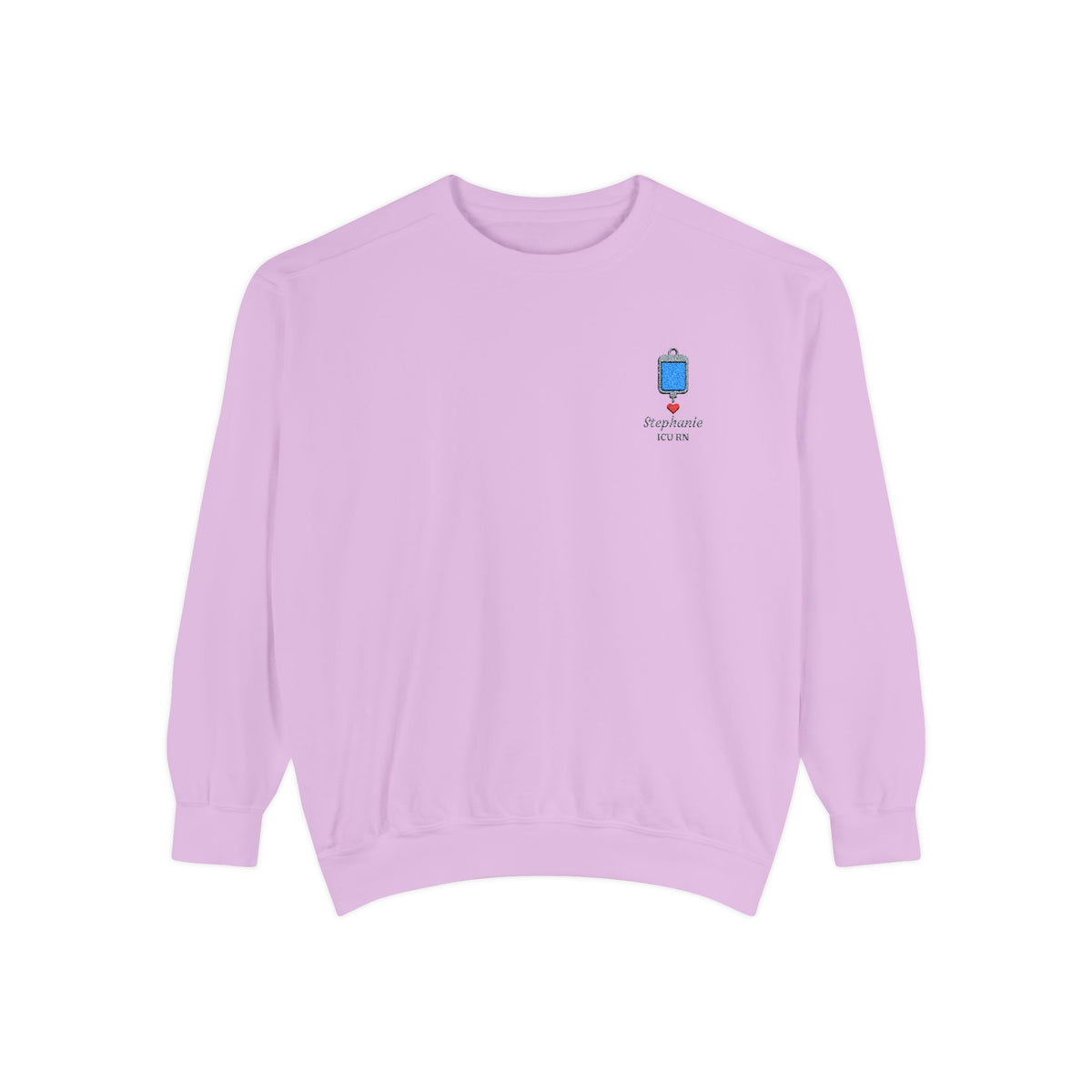 Heart Drip Personalizable Embroidered Sweatshirt