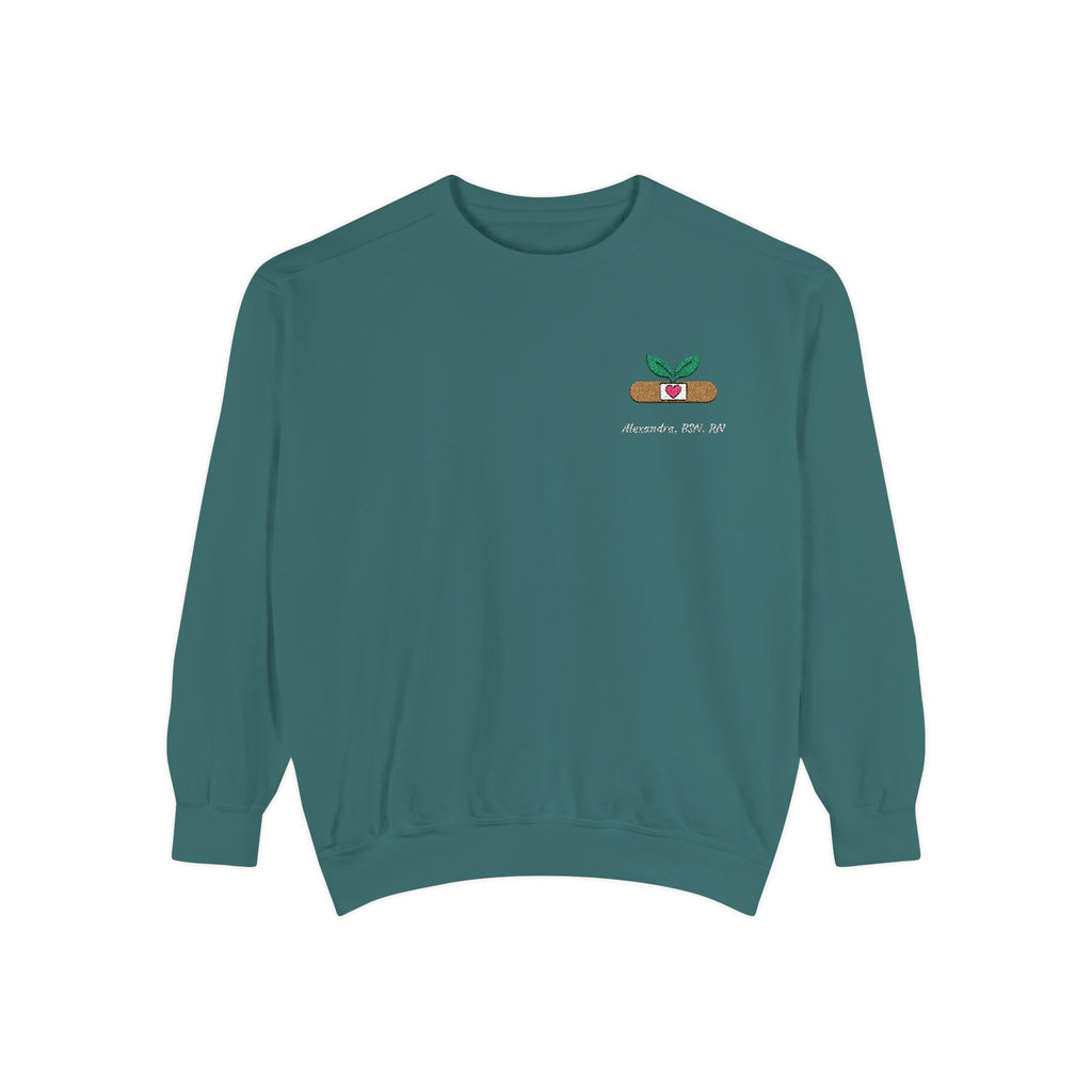 Healing Heart Personalizable Embroidered Sweatshirt