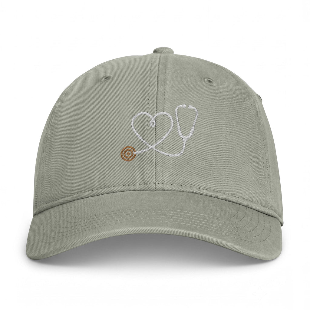 Stethoscope Heart Embroidered Hat