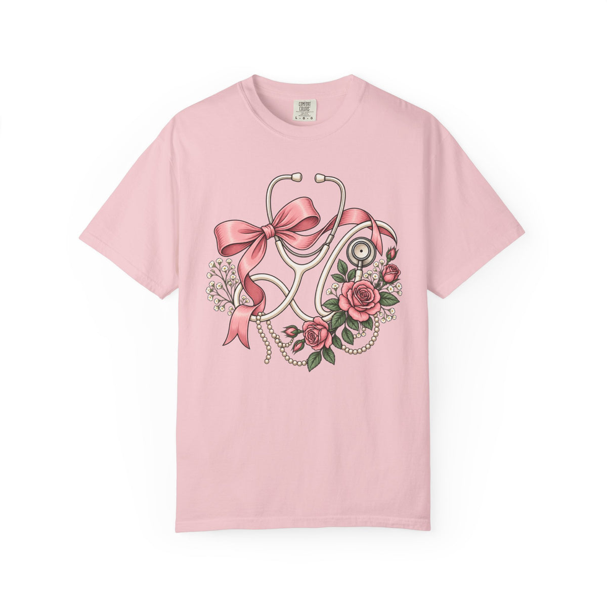Floral Stethoscope T-Shirt