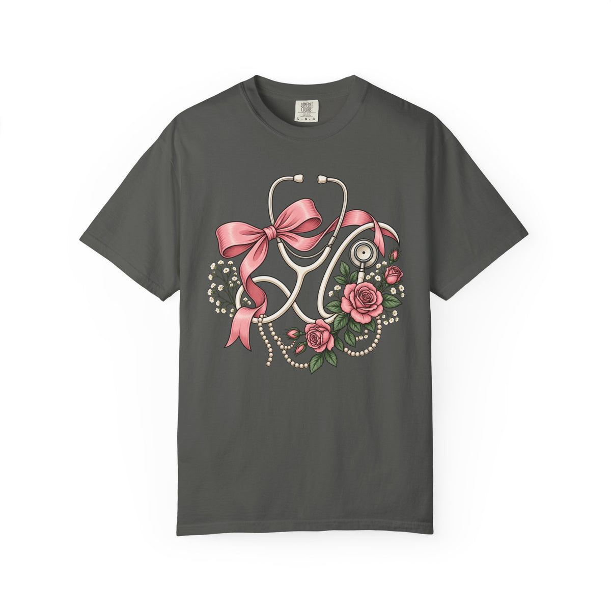 Floral Stethoscope T-Shirt