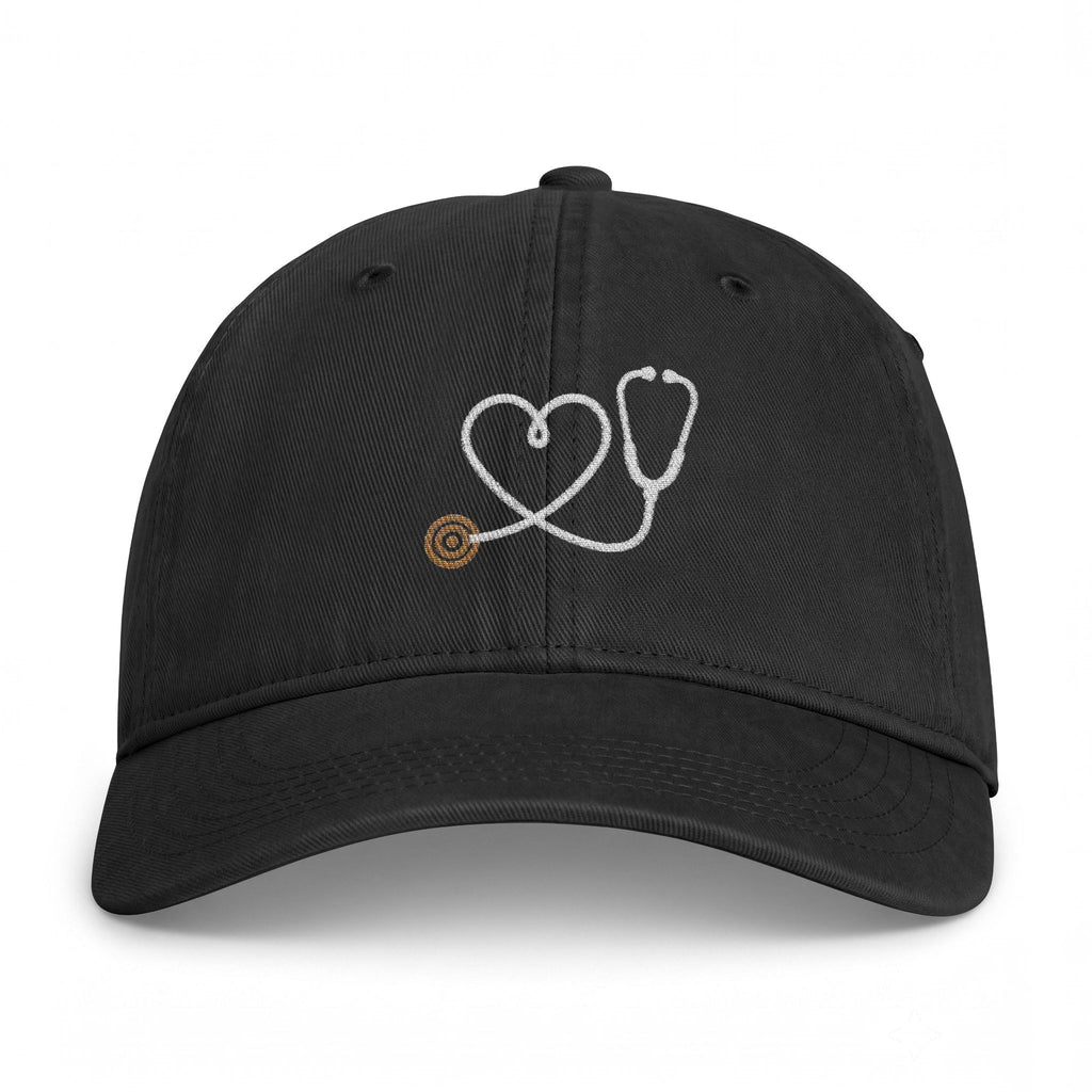 Stethoscope Heart Embroidered Hat