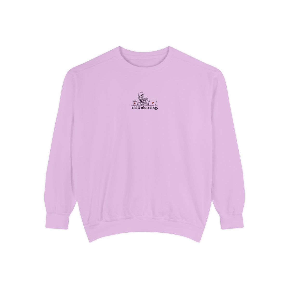 Still Charting Skeleton Embroidered Sweatshirt