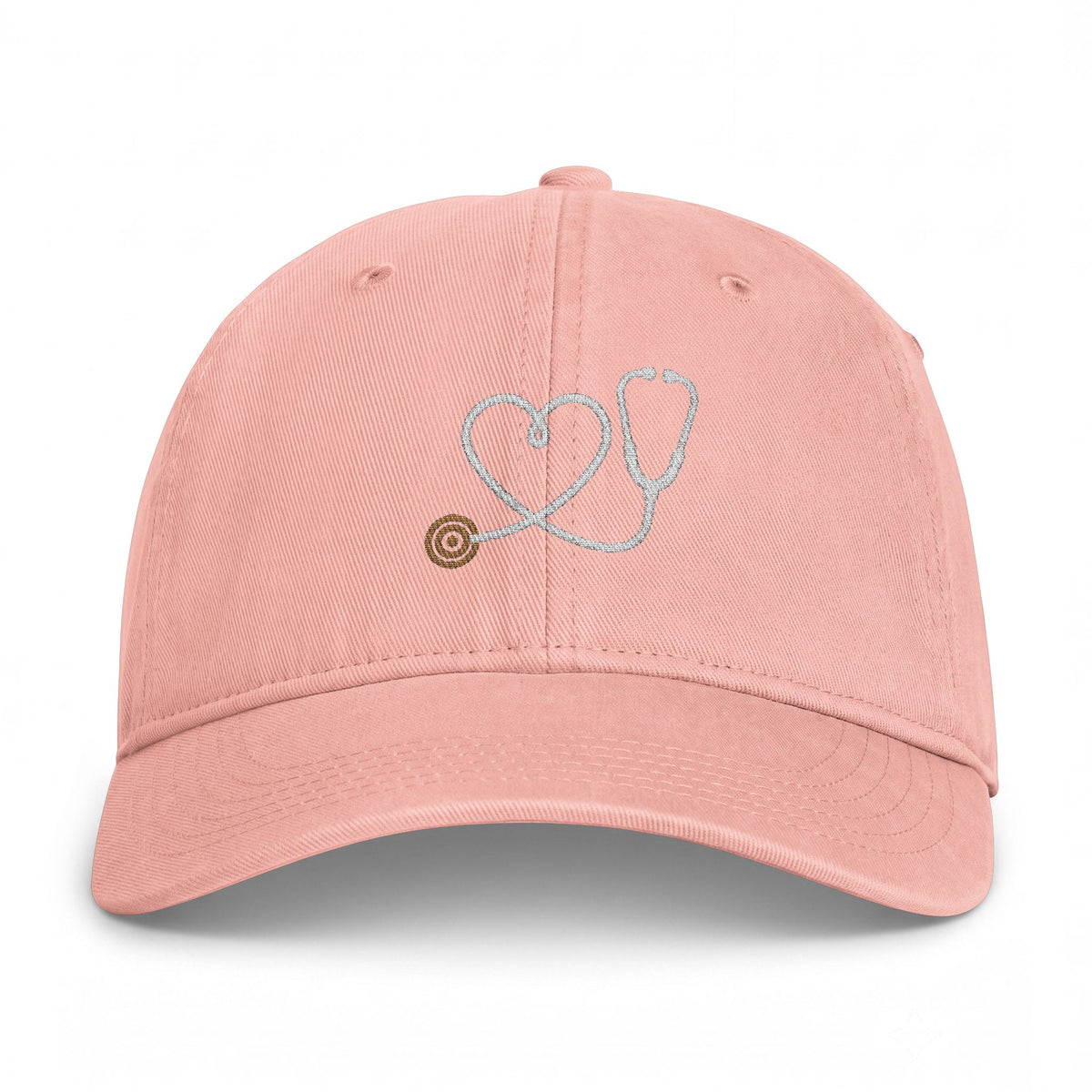 Stethoscope Heart Embroidered Hat