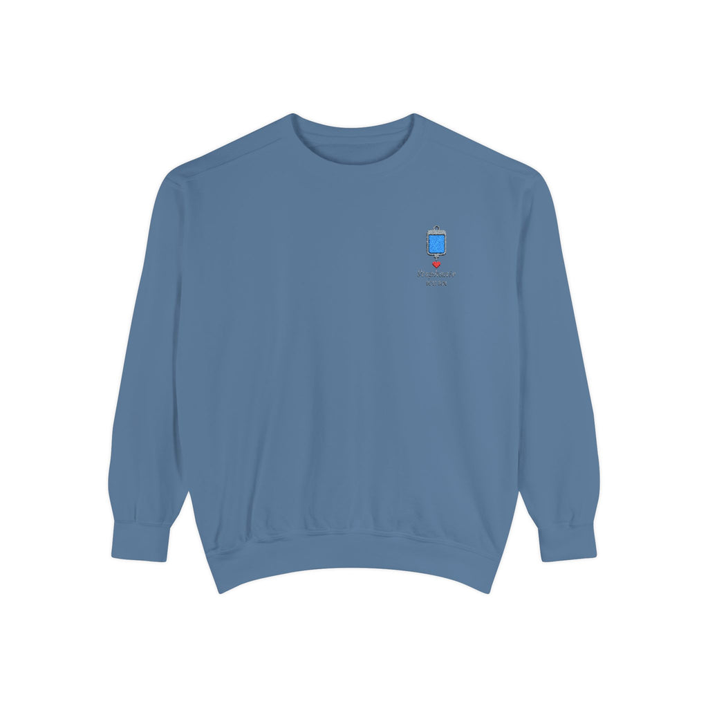 Heart Drip Personalizable Embroidered Sweatshirt