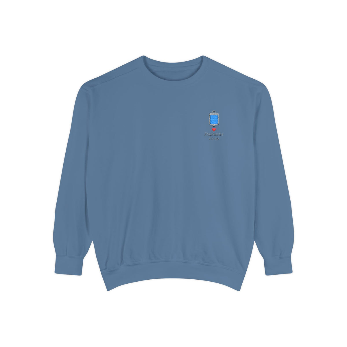 Heart Drip Personalizable Embroidered Sweatshirt