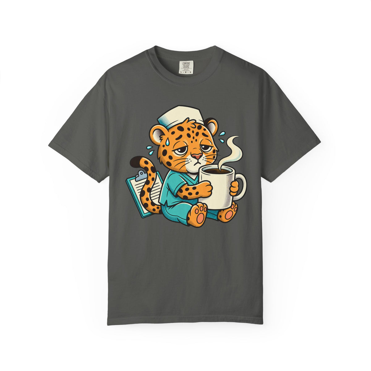 Sleepy Leopard Nurse T-Shirt