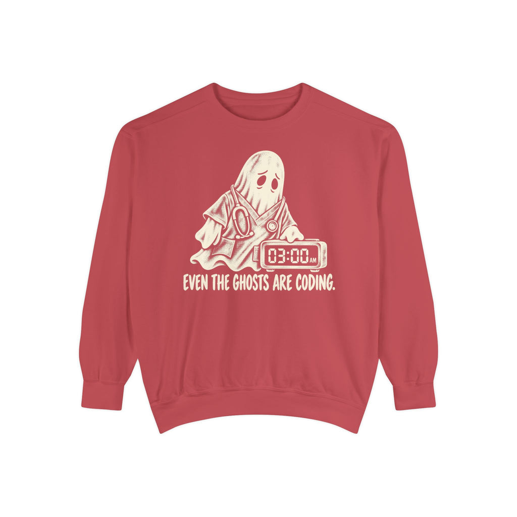 Even The Ghosts Are Coding Sweatshirt