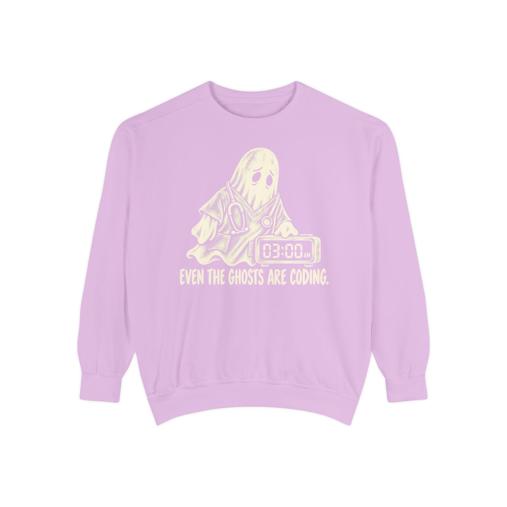 Even The Ghosts Are Coding Sweatshirt