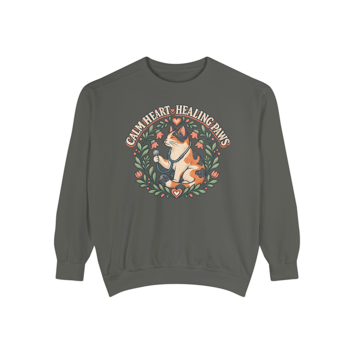 Calm Heart Healing Paws Sweatshirt
