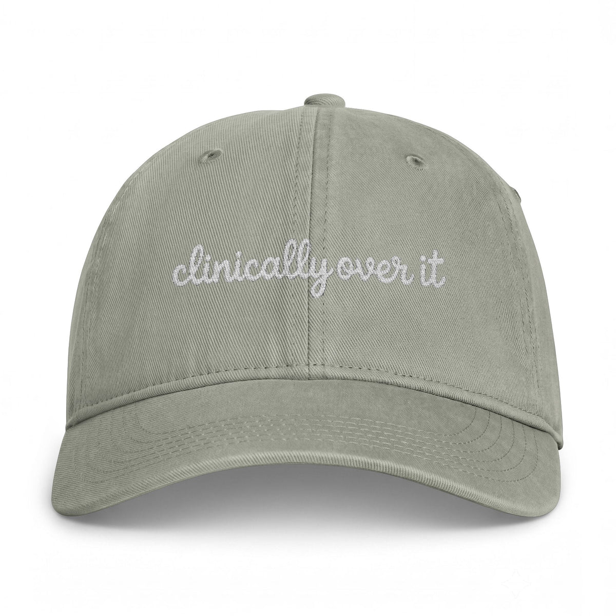 Clinically Over It Embroidered Hat